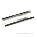 2.54mm 피치 핀 헤더 커넥터 단일 행 직각 SQ0.64mm H : 2.5mm 1*30p